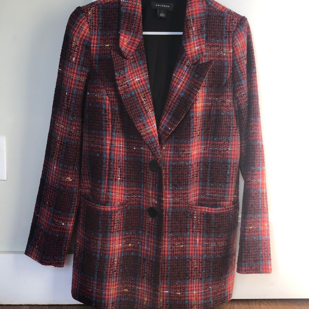 Halogen tweed blazer